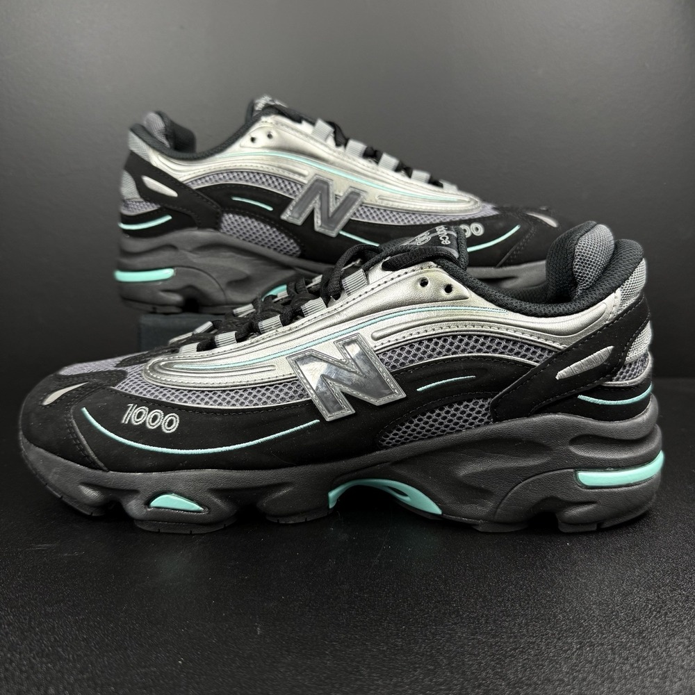 New Balance 1000 Athletic Shoes Black Teal Men Size 10‎ Womens 11.5 M1000JR